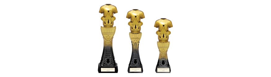 FUSION VIPER SHIRT AND BALL RESIN TROPHY - 3 SIZES - 25.5CM - 32CM